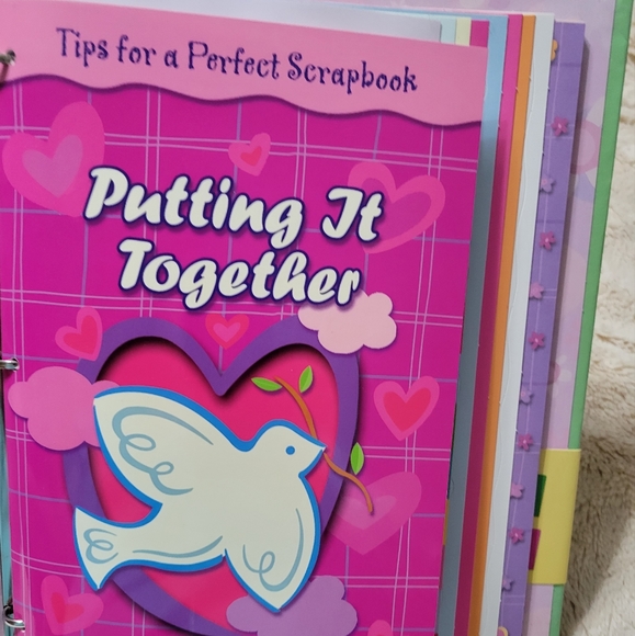 Scrapbook Kit with instruction idea booklet, paper, stickers and more NWT - Picture 3 of 12